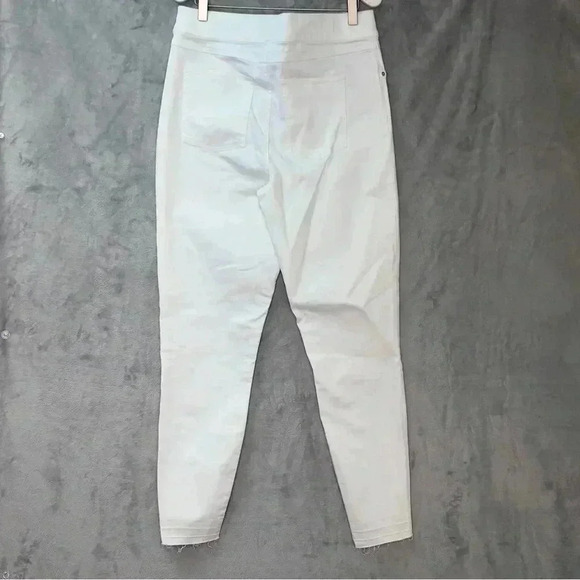 SPANX Distressed Skinny Jean‎ Sz L White - Picture 6 of 14
